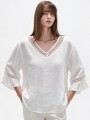 Blusa Yuio Marfil / Off White