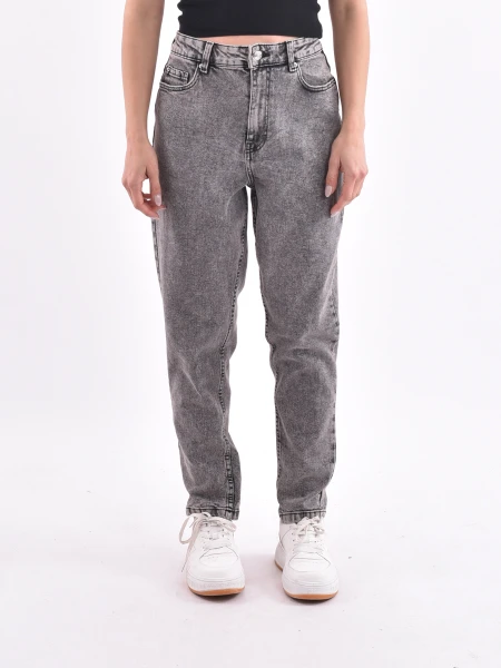 JEAN CHAR MOM FIT GRIS