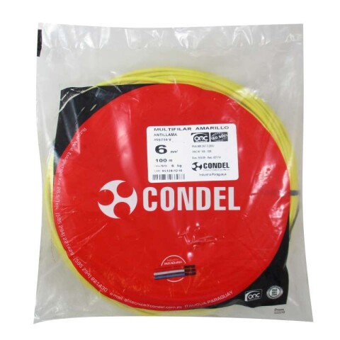 CABLE MULTIFILAR 6,00MM2 AMARILLO CONDEL CABLE MULTIFILAR 6,00MM2 AMARILLO CONDEL