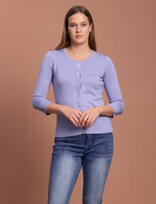 Cardigan Basico LILA