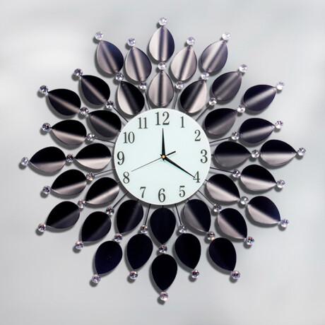 Reloj De Pared Hojas Negras Reloj De Pared Hojas Negras