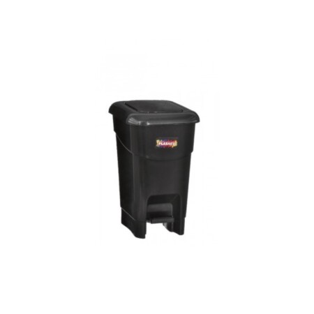 PAPELERA TACHO CON PEDAL BLACK 12 LITROS NEGRO
