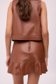 FALDA JAPONA COURO Camel