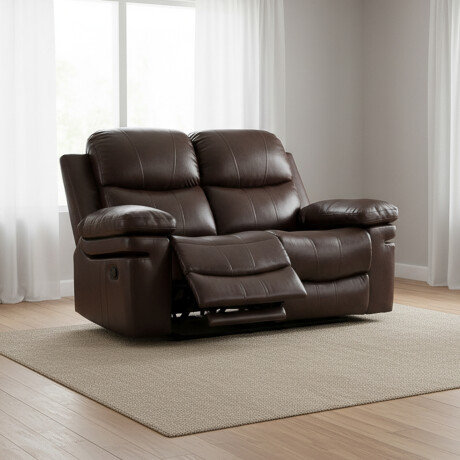 SILLÓN RECLINABLE 2 CUERPOS PU MARRON MR2138 CHOC.