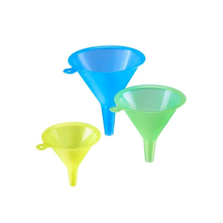 Set de 3 Embudos Coloridos Set de 3 Embudos Coloridos