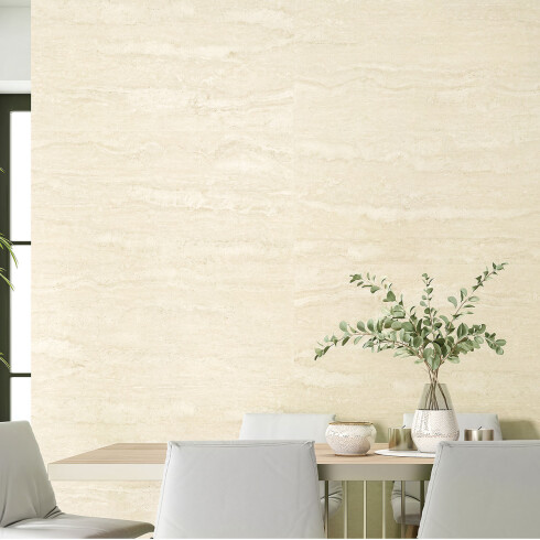 PORCELANATO TRAVERTINO BEIGE MATE 82.5X82.5 CM MARMOLADO GAMAS DE BEIGE