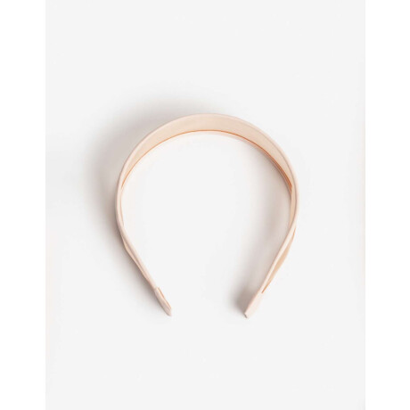 Vincha Rígida Textura Red. Rosa Claro