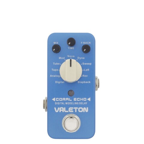 PEDAL DE EFECTO VALETON Coral Echo 11 Types Digital Delay Unica