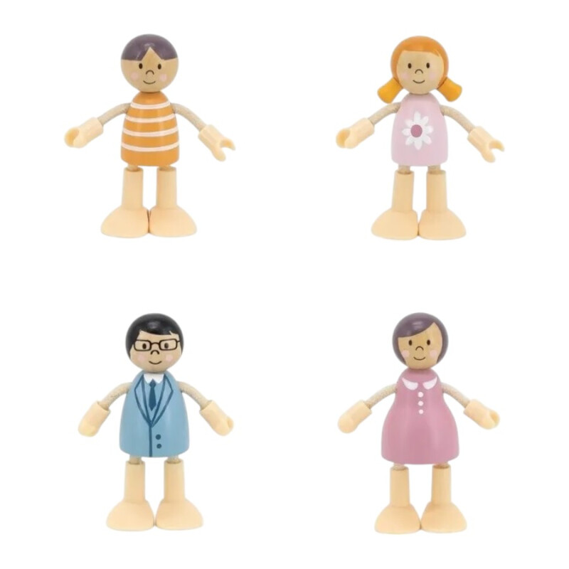 Familia de Muñecas en Madera Polar B Familia de Muñecas en Madera Polar B
