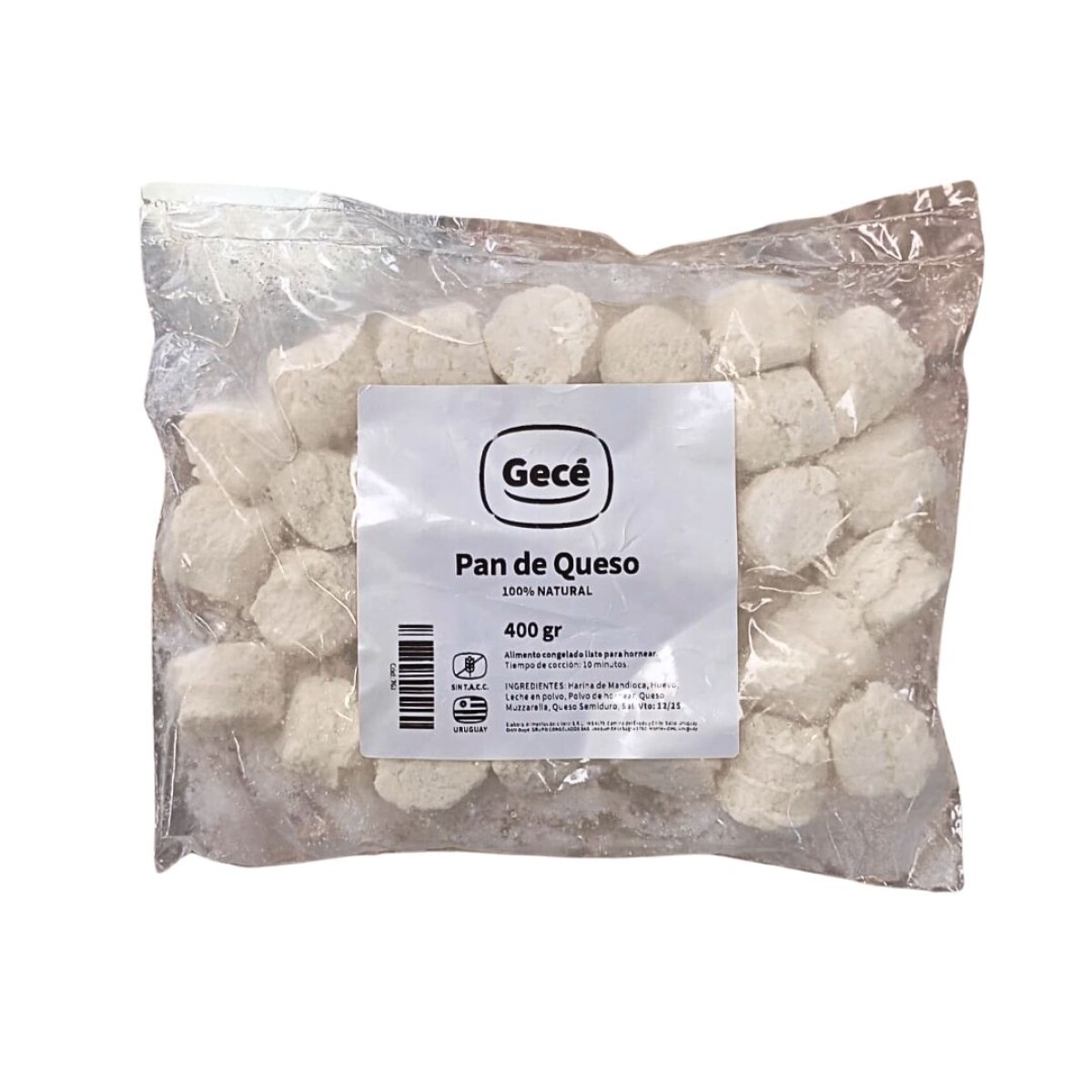 Pan de Queso Gecé (para hornear) - 400 g 