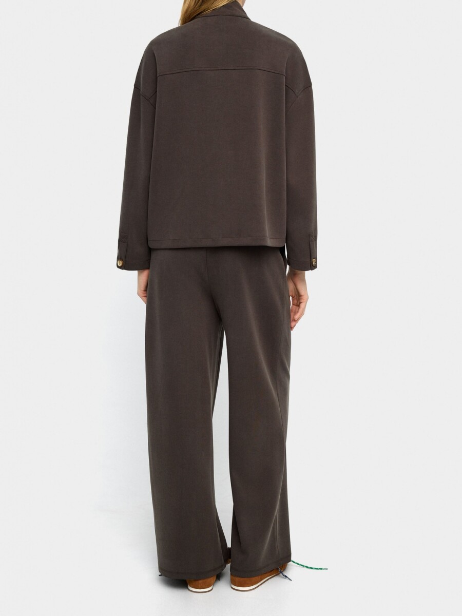 Sudadera Con Bolsillos marron
