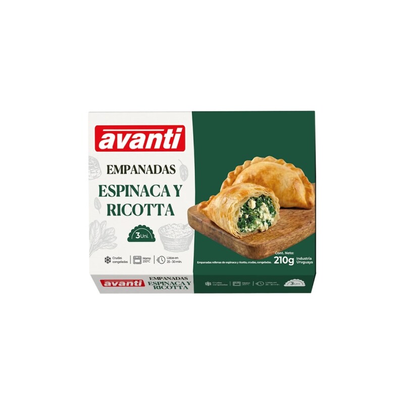 EMPANADAS AVANTI RIC Y ESP X3 Empanadas Avanti Ric Y Esp X3