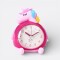 Reloj Despertador Unicornio Infantil 17cm Rosa
