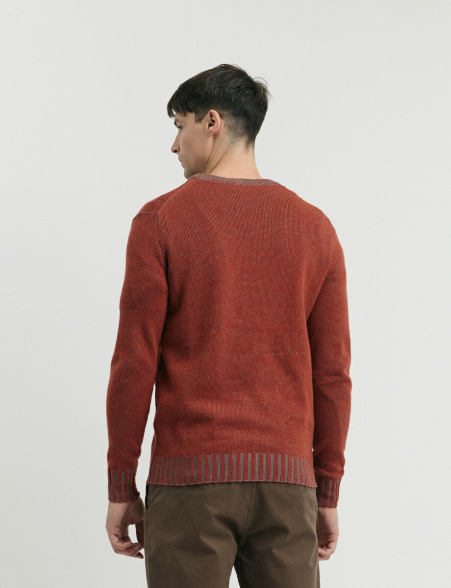 470586 SWEATER FERAUD Ladrillo