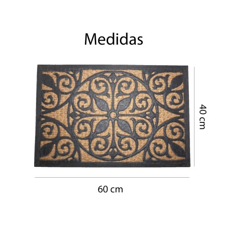 Alfombra Puerta Entrada Felpudo Coco Goma 40X60 Antique