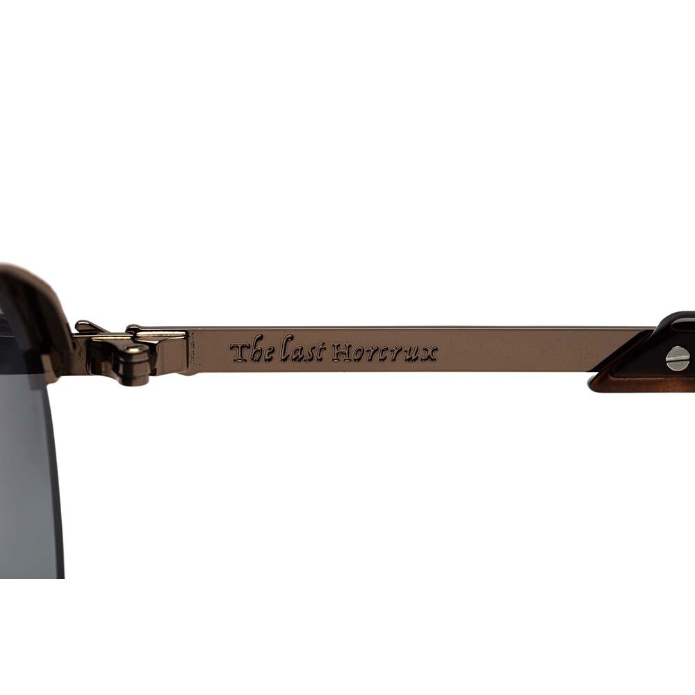 Lentes De Sol Harry Potter Redondo - Unisex Gradiente Verde/Marrón