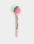 Lapices y Lapiceras Peluche Lapicera Con Frutillita "berry" - Rosa Claro