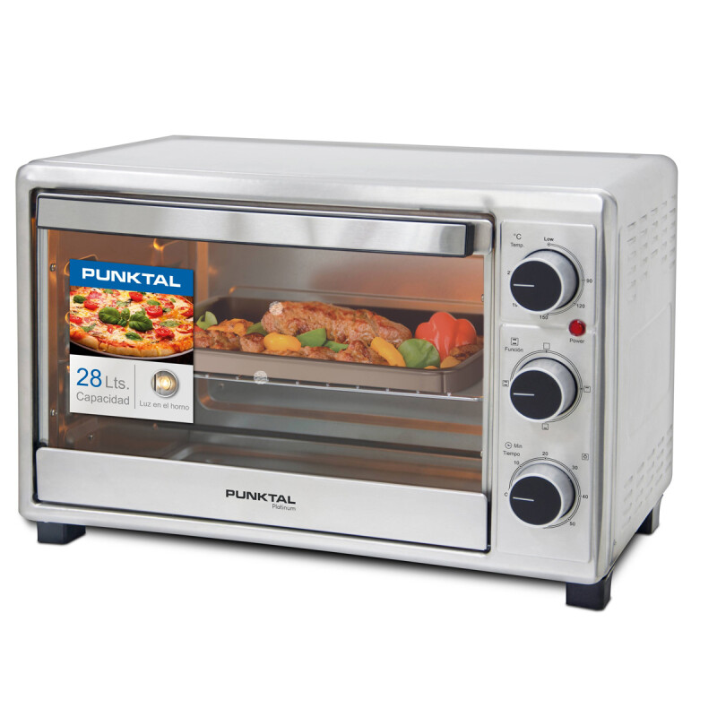 HORNO ELÉCTRICO 28 LTS INOX PUNKTAL HORNO ELÉCTRICO 28 LTS INOX PUNKTAL