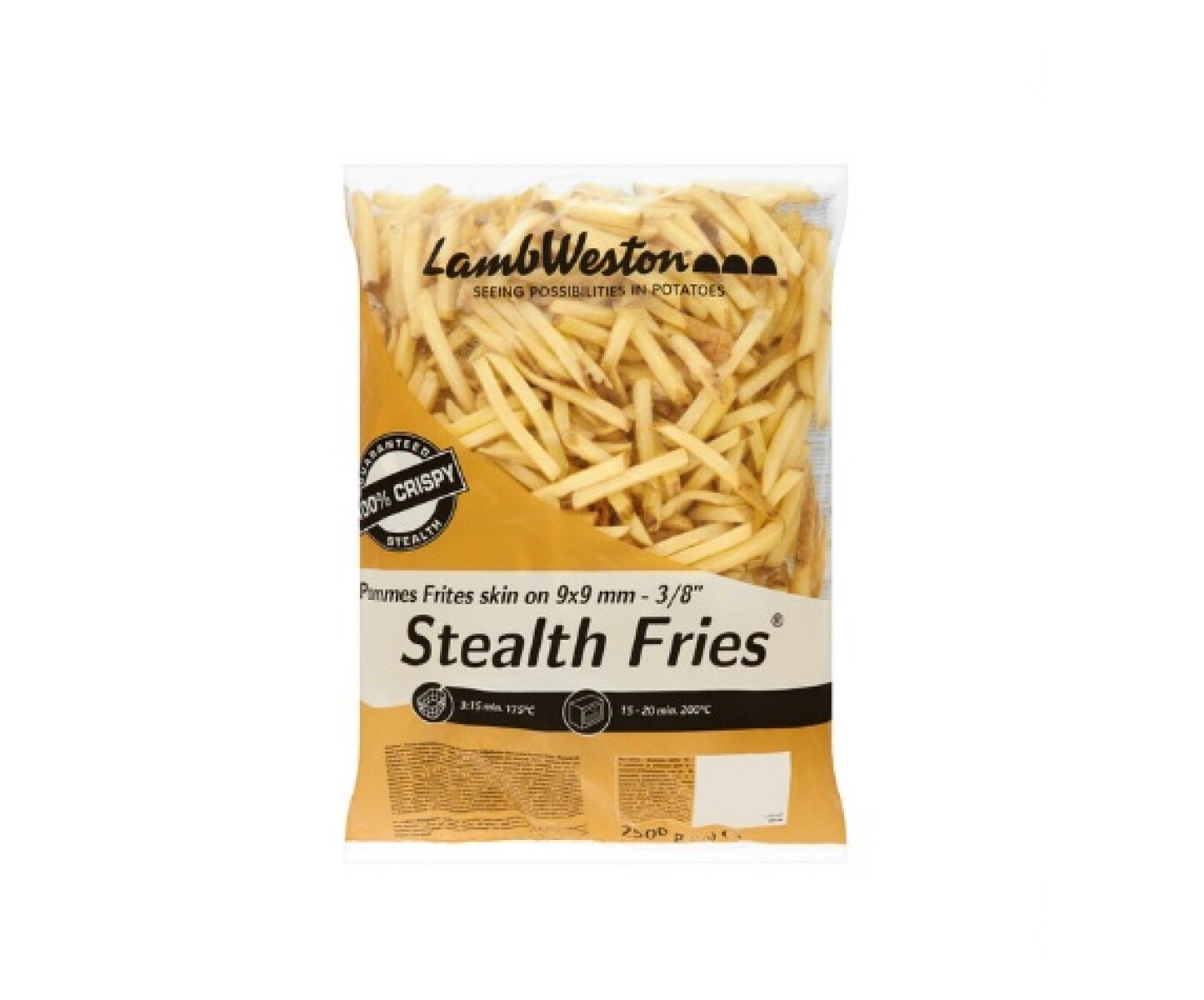 Papas fritas con piel 11mm 2,5 kgs 