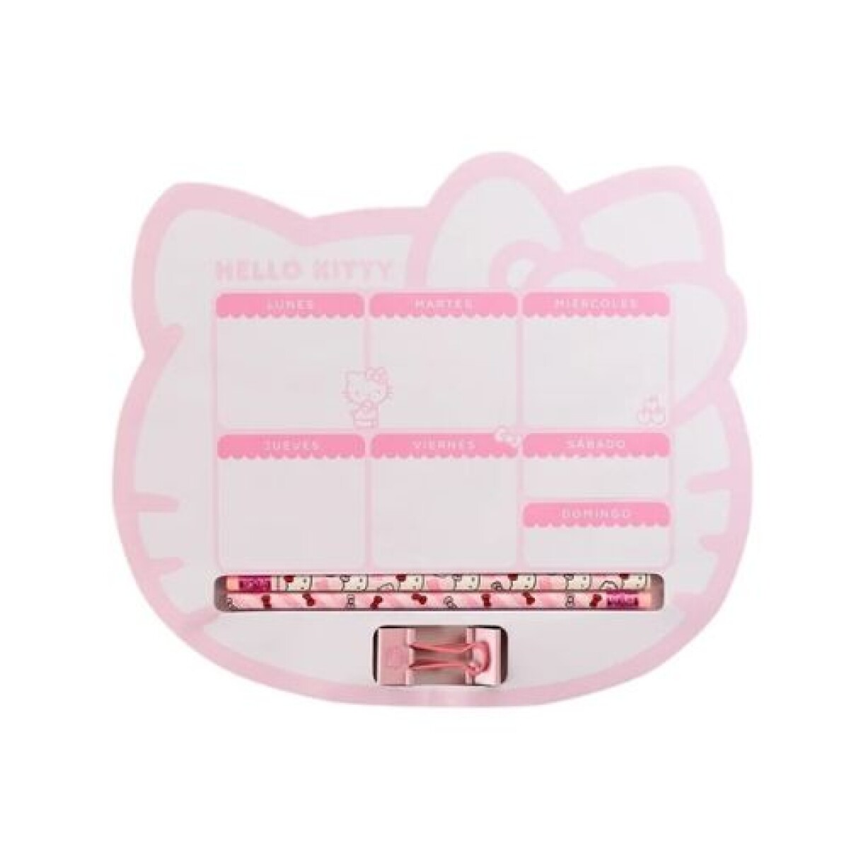 Planner Semanal Con Accesorios Hello Kitty MAW - Mooving - Planner Semanal Con Accesorios Hello Kitty Maw - Mooving 