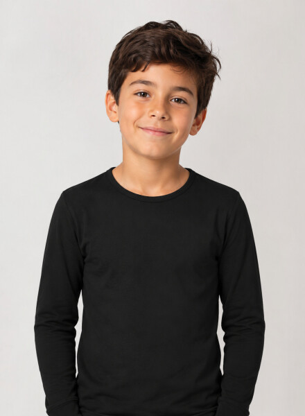 Camiseta ultra abrigo niños nai Negro