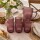 Jarra Line 1 Litro y 6 Vasos 300 ml Set Vidrio Rosa Malva