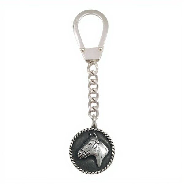 LLAVERO CABALLO - ALPACA plateadouniforme