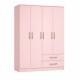 Ropero Armario de 4 Puertas TOKIO BLUSH
