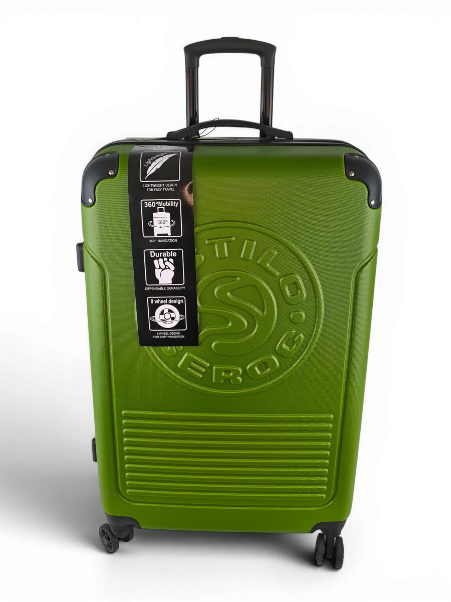 Valija grande ABS (fibra) de 28" - Verde 