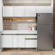 Juego de 3 Modulos De Cocina 150 cm Color Blanco BLANCO