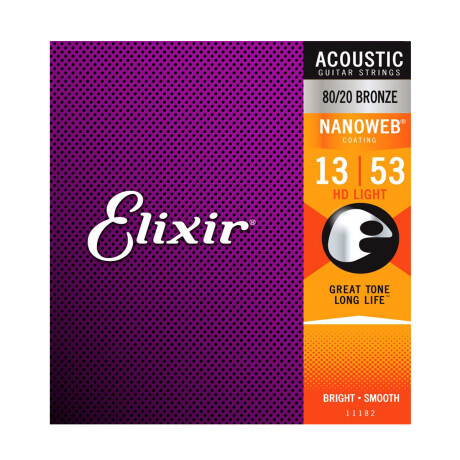 Encordado Folk Elixir Nanoweb Phosphor Bronze 13-53 Encordado Folk Elixir Nanoweb Phosphor Bronze 13-53
