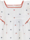Vestido Con Volantes Gris