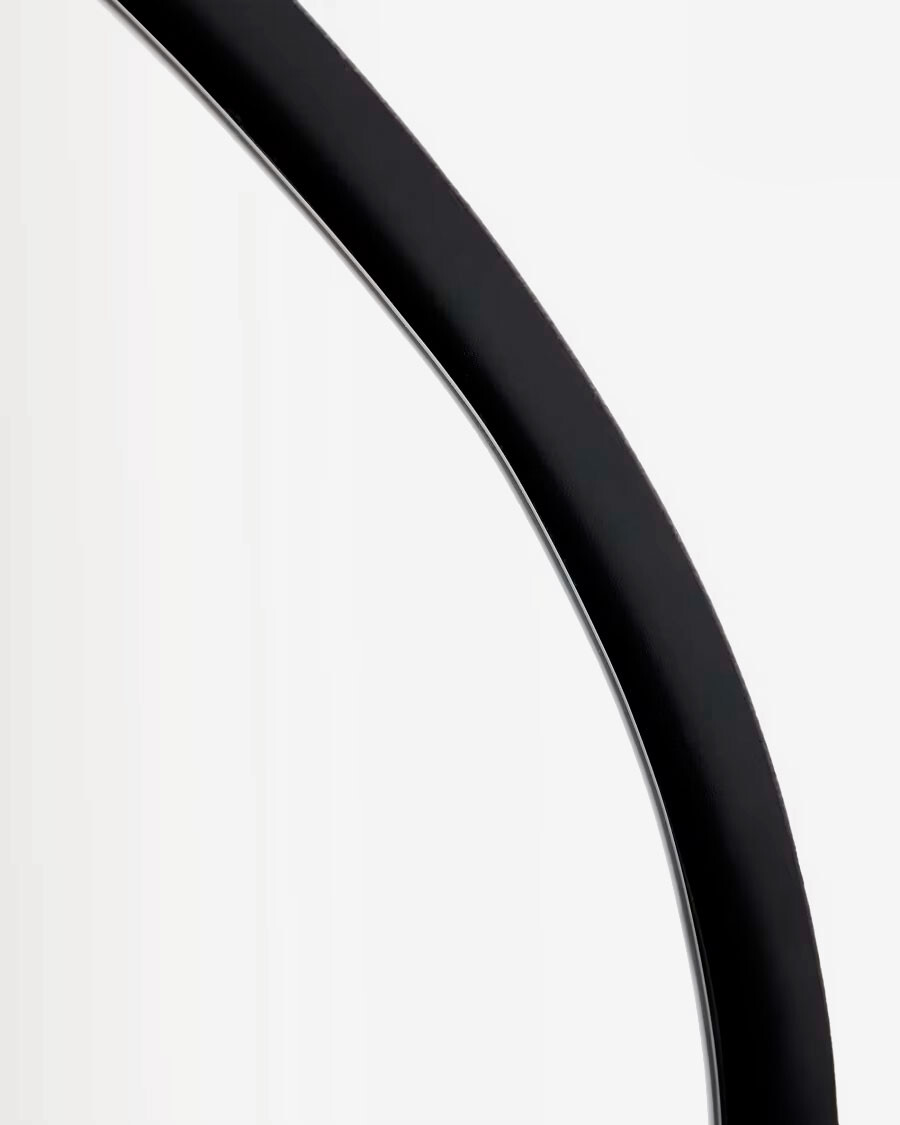 Espejo Tebel de metal negro 67,5 x 74,5 cm