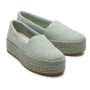 Alpargatas Frosty Sage Suede Wm Valcia Esp Mujer Medium Green