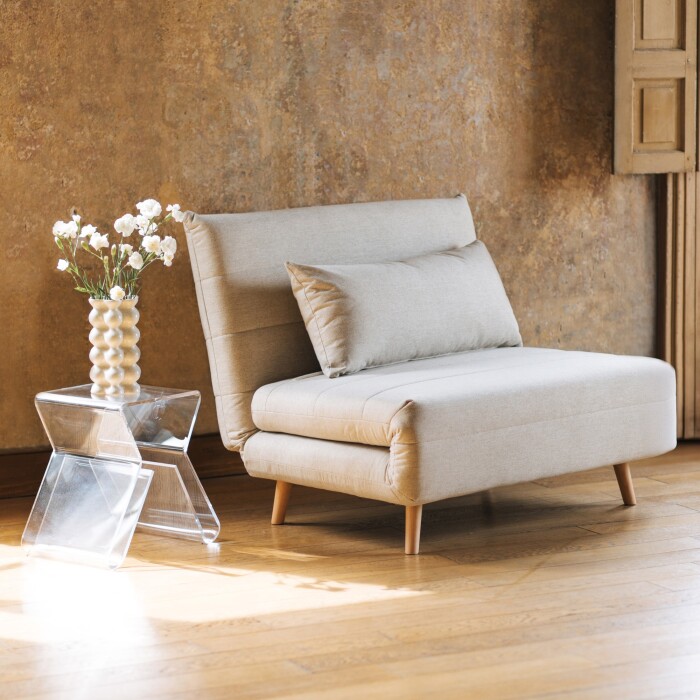 Sillón Cama Individual UNO Beige