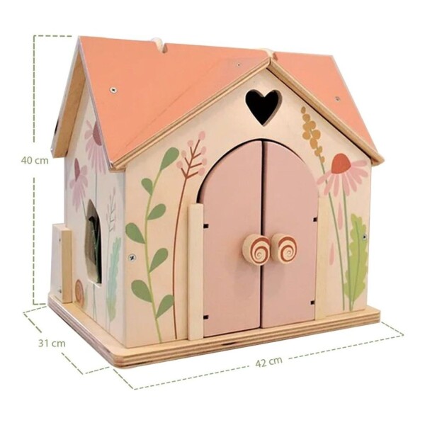 Juguete Cabaña De Madera Villa Rose Tender Leaf Niño Juguete Cabaña De Madera Villa Rose Tender Leaf Niño