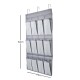 Organizador para puerta 15x30x84 cm GRIS