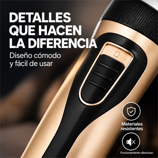 Máquina Corta Pelo Mascota USB-C Dorado
