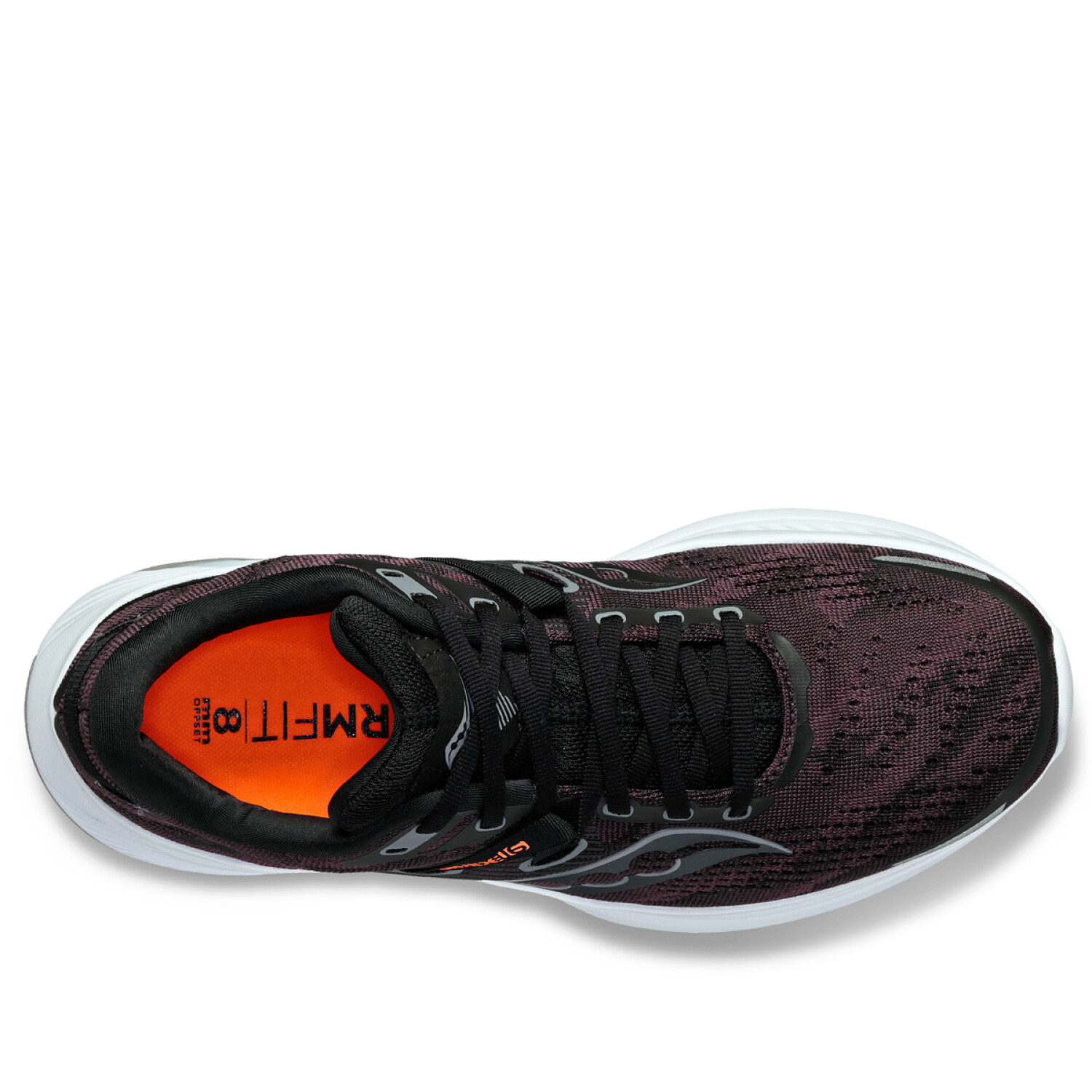Championes Saucony de dama S1081005 GUIDE 16 BLACK WHITE Sportmarket