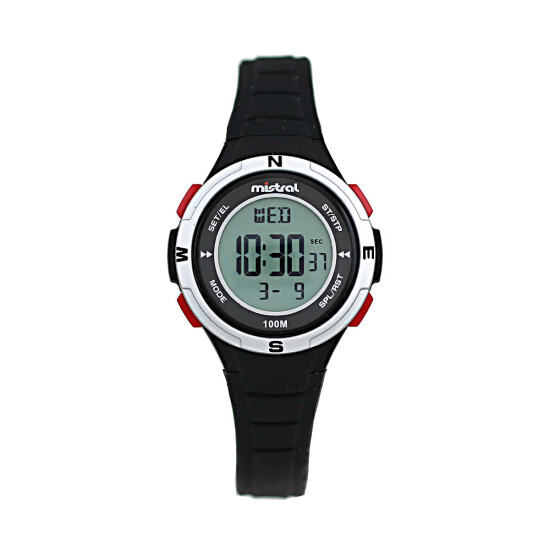 Reloj Mistral Deportivo Silicona Negro 0