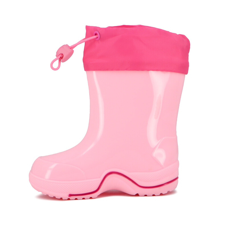 Macri Bota Lluvia Niños Dino Rosado