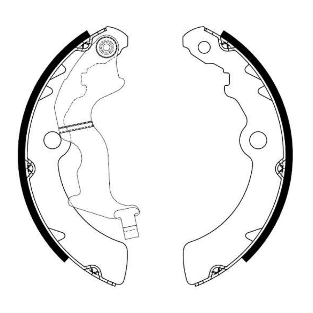 JUEGO DE PATINES DE FRENO TRASEROS 