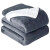 Frazada Manta Polar Con Corderito Acolchado 1 Plazas 200x150 Variante Color Gris