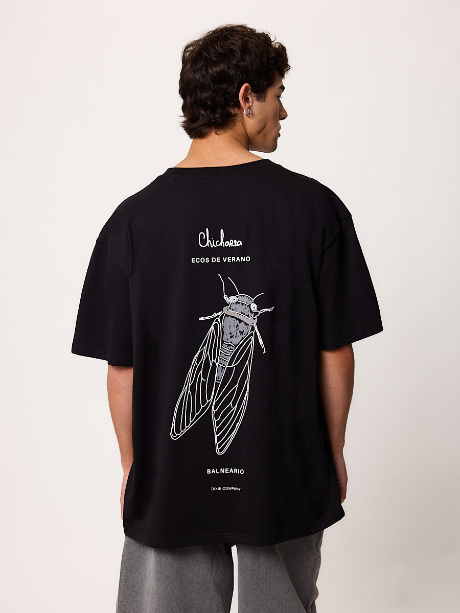 T-SHIRT M/C CHICHARRA DIXIE Negro