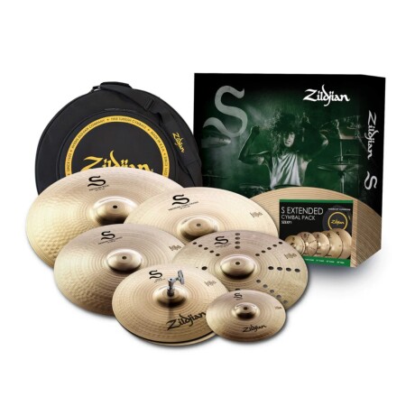 Platillo Pack Zildjian S Series Extended 10" Sp / 14" Hh / 16" Cr / 16" Cr / 18" Cr / 20" Rd Con Funda Platillo Pack Zildjian S Series Extended 10" Sp / 14" Hh / 16" Cr / 16" Cr / 18" Cr / 20" Rd Con Funda