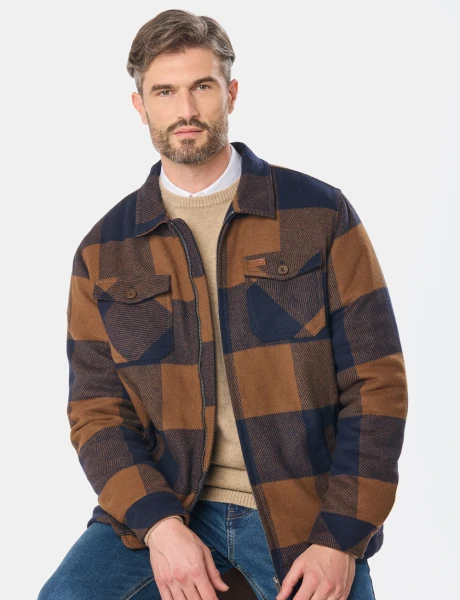 CAMPERA DE ABRIGO DE PAÑO Azul