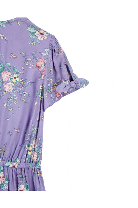 Vestido de viscosa Ecovero diseño floral Sin color
