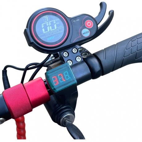 Monopatín Eléctrico Plegable K 500W 10 150KGS NEGRO-ROJO
