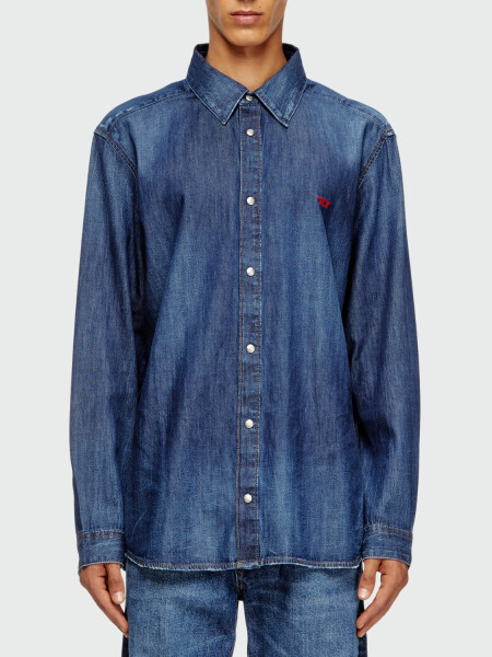 DIESEL - Camisa D-Simply Manga Larga Blanco