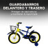 Bicicleta Infantil Yjtong R16 Canasto Parrilla Guardabarros Azul 1